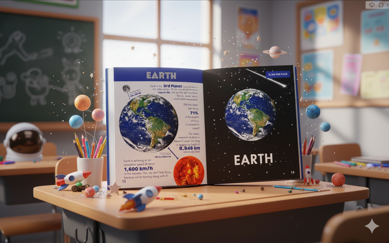The Space Adventure: Planets Come to Life! | An Interactive 3D AR STEM Book for Kids Ages 4+