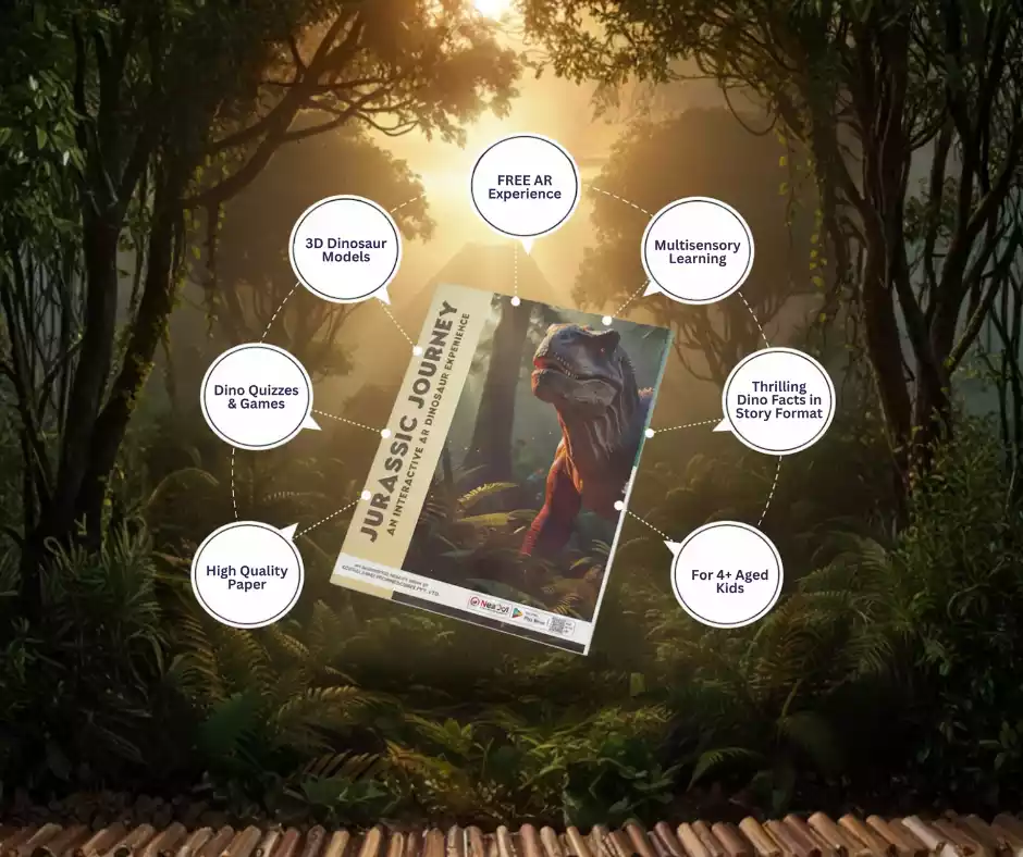 Jurassic Journey: The Ultimate 3D AR Dinosaur Book for Kids | An Interactive 3D AR STEM Book for Kids Ages 4+