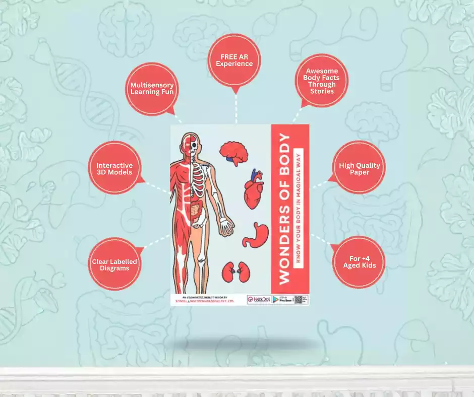 Wonders of Body: Know Your Body in 3D! | An Interactive 3D AR STEM Book for Kids Ages 4+
